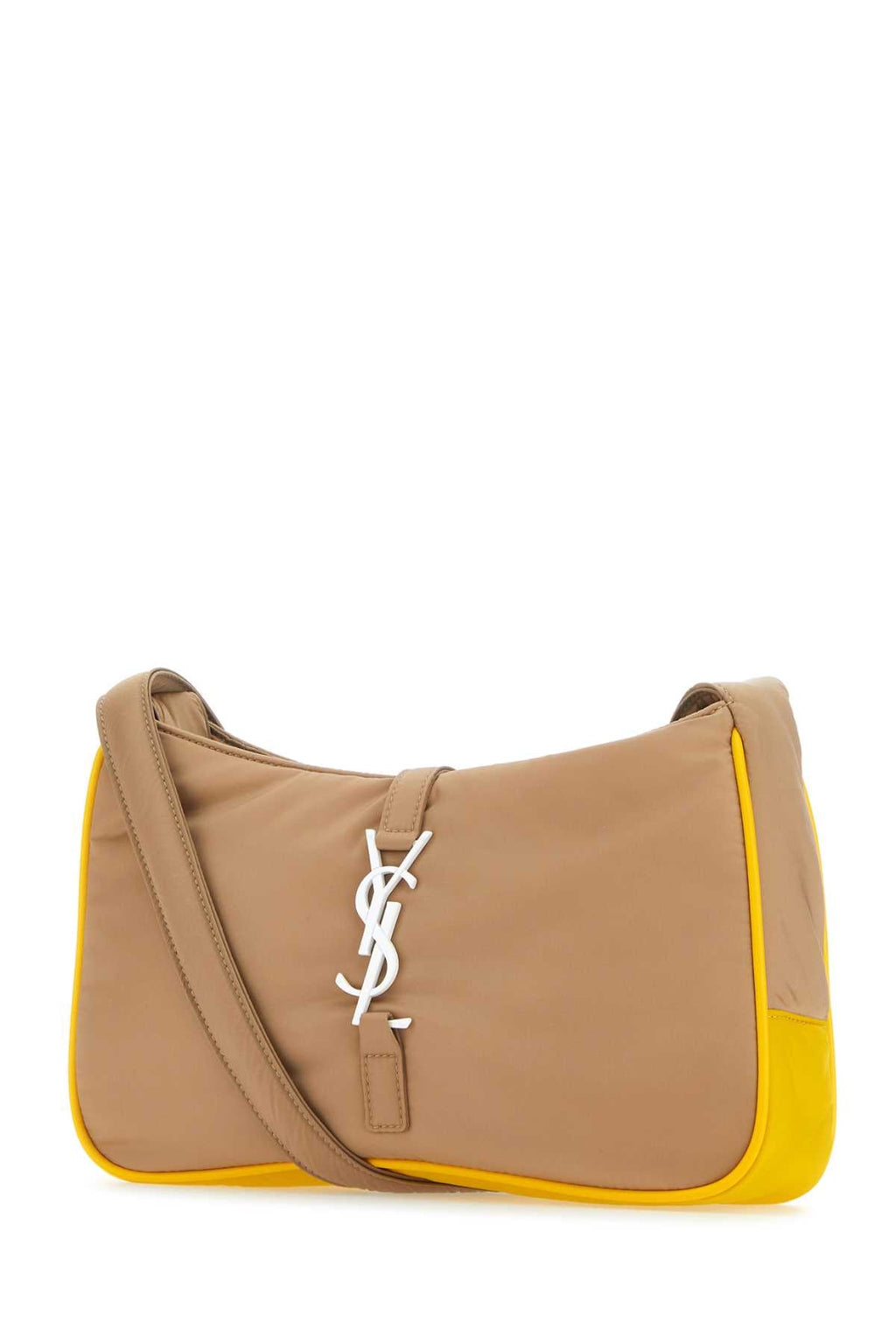 Saint Laurent Men Cappuccino Econylâ® Le 5 Ã  7 Shoulder Bag