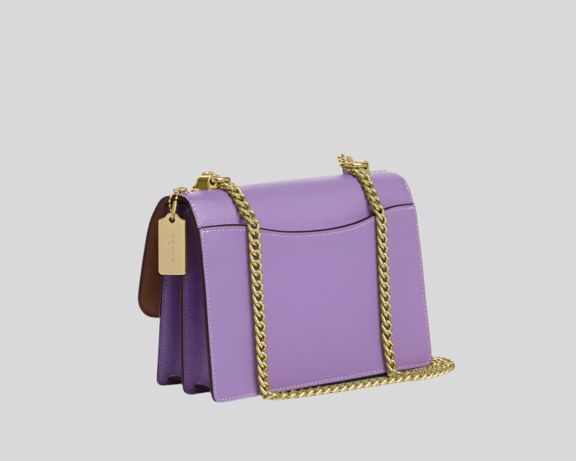 NWT Coach Klare Crossbody Leather Bag In Silver/Iris