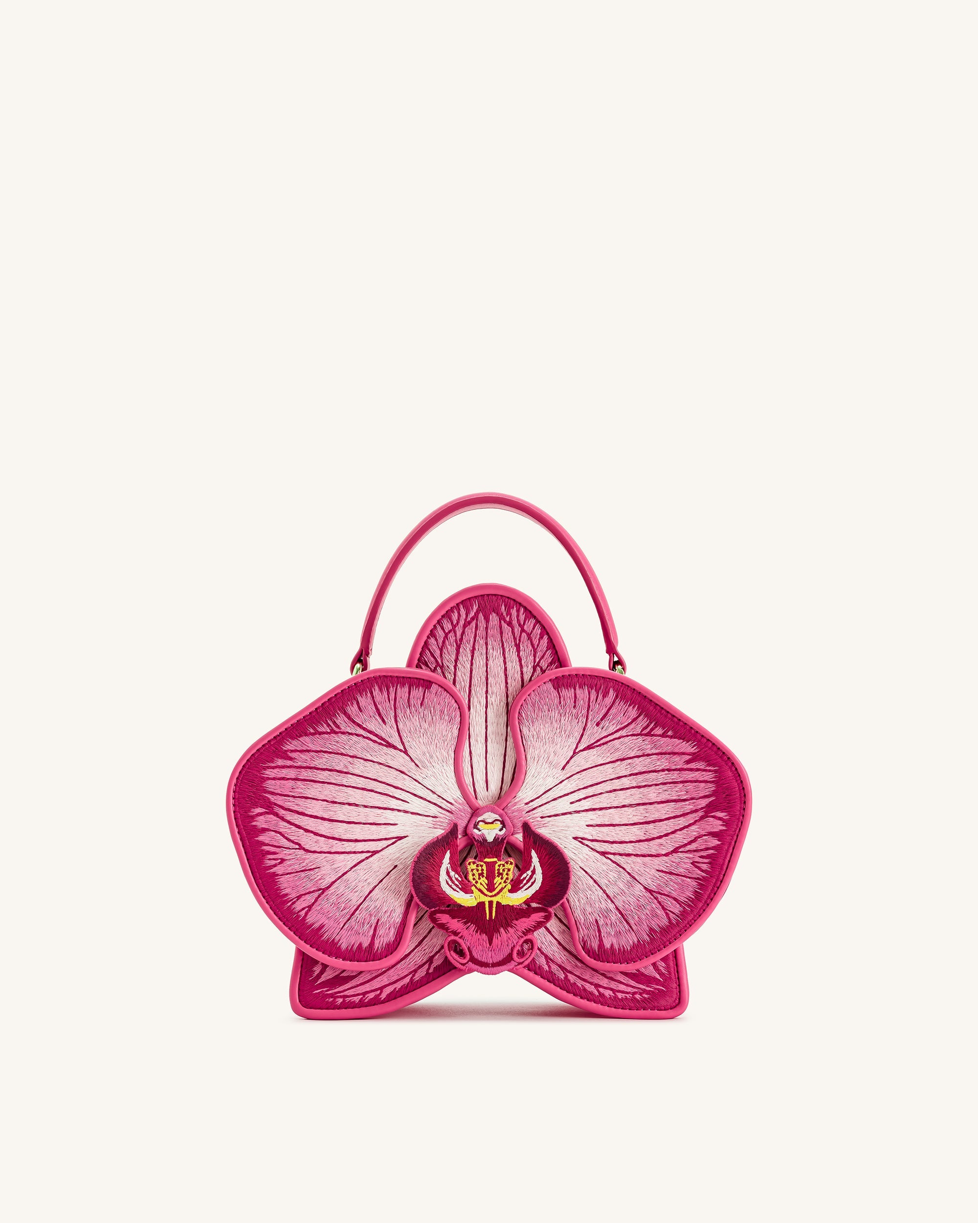 Flora Orchid Shaped Top Handle Bag - Pink