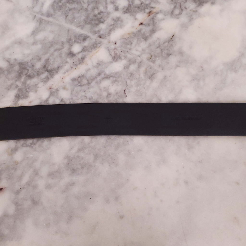 CHANEL METALLIC ELECTRUM CHAIN LOGO BELT - SIZE 80