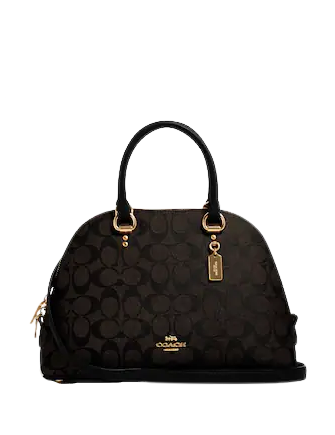 Coach Katy Satchel In Signature Canvas