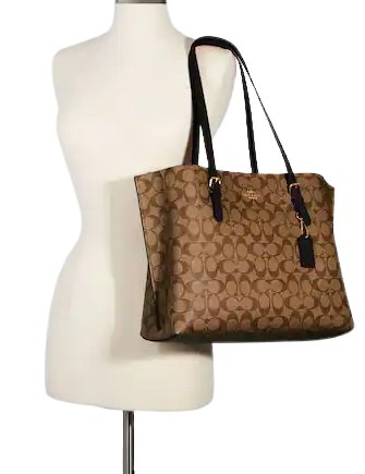 Coach Mollie Tote In Signature Canvas