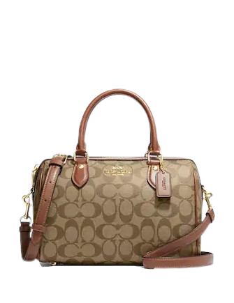 Coach Rowan Satchel In Signature Canvas