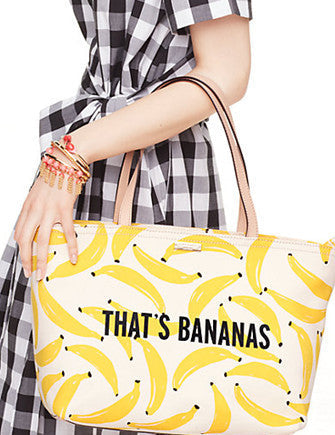 Kate Spade New York Flights of Fancy Thats Bananas Francis Tote